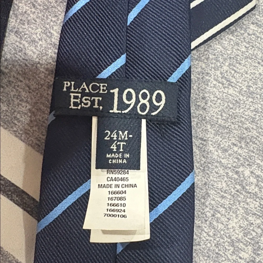 Stripe Tie, Navy Blue Necktie lot for kids